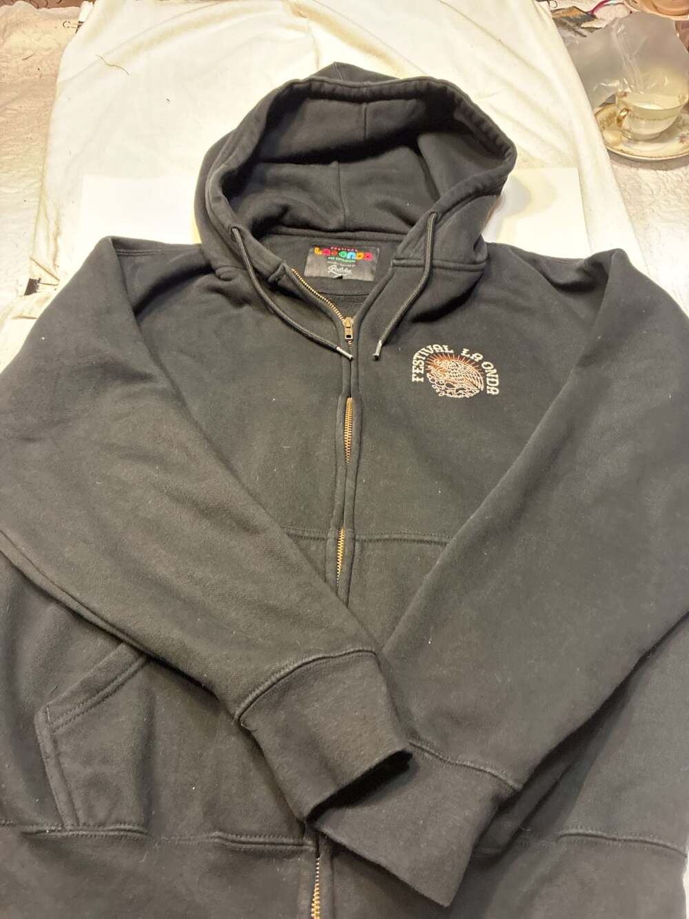 Festival La Onda for BottleRock Black Full Zip Hoodie